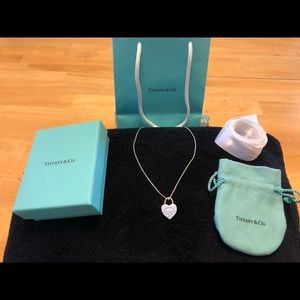 Authentic Tiffany & Co. Love Lock Charm Necklace